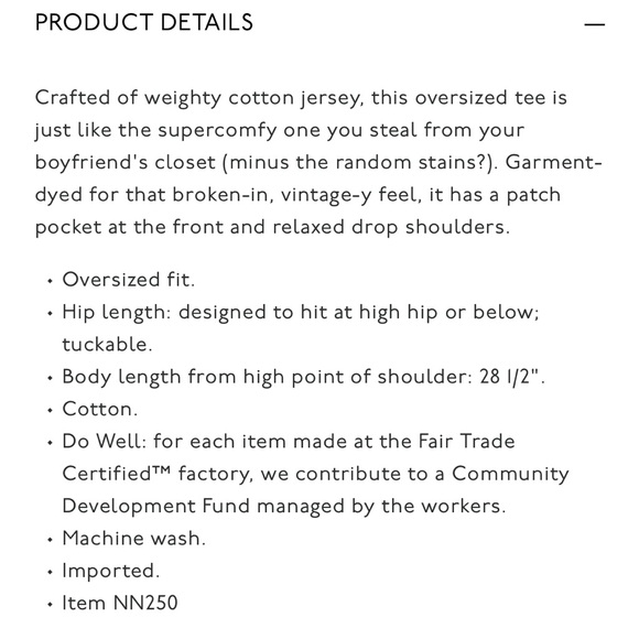 Madewell Garment-Dyed Oversized Pocket Tee - Picture 12 of 12